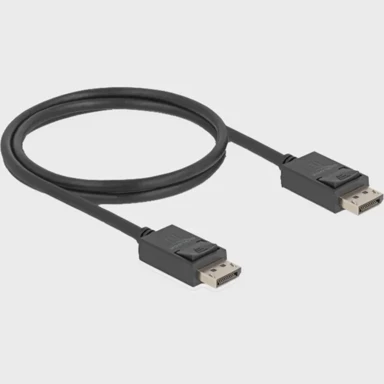 DELOCK Kabel DisplayPort 2.1 muški > DisplayPort muški 16K 80 Gbps 1 m crni